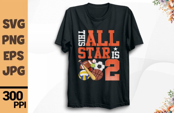 2Nd Birthday Sports Lover Graphics