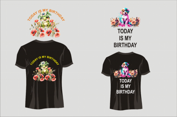 BIRTHDAY TEE SHIRT DESIGN Graphics & Print Templates