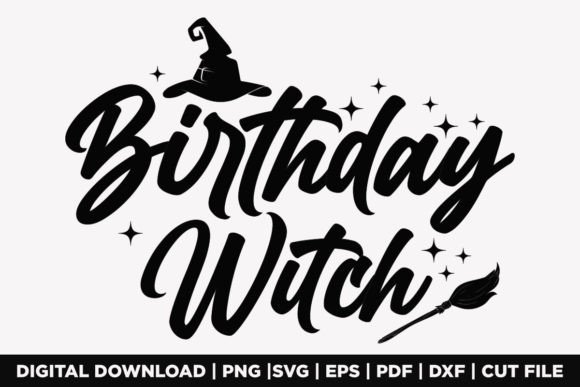 Birthday Witch T-Shirt Graphics