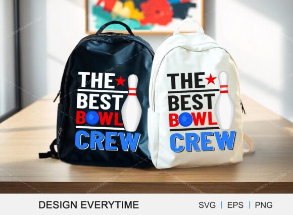 The Best Bowl Crew SVG Typography Design