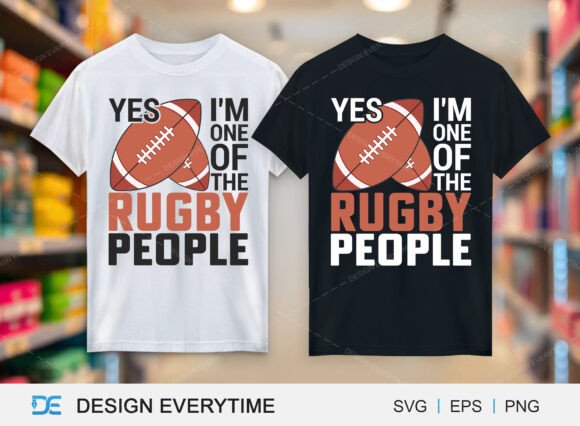 Yes I m One of the Rugby People SVG Graphics